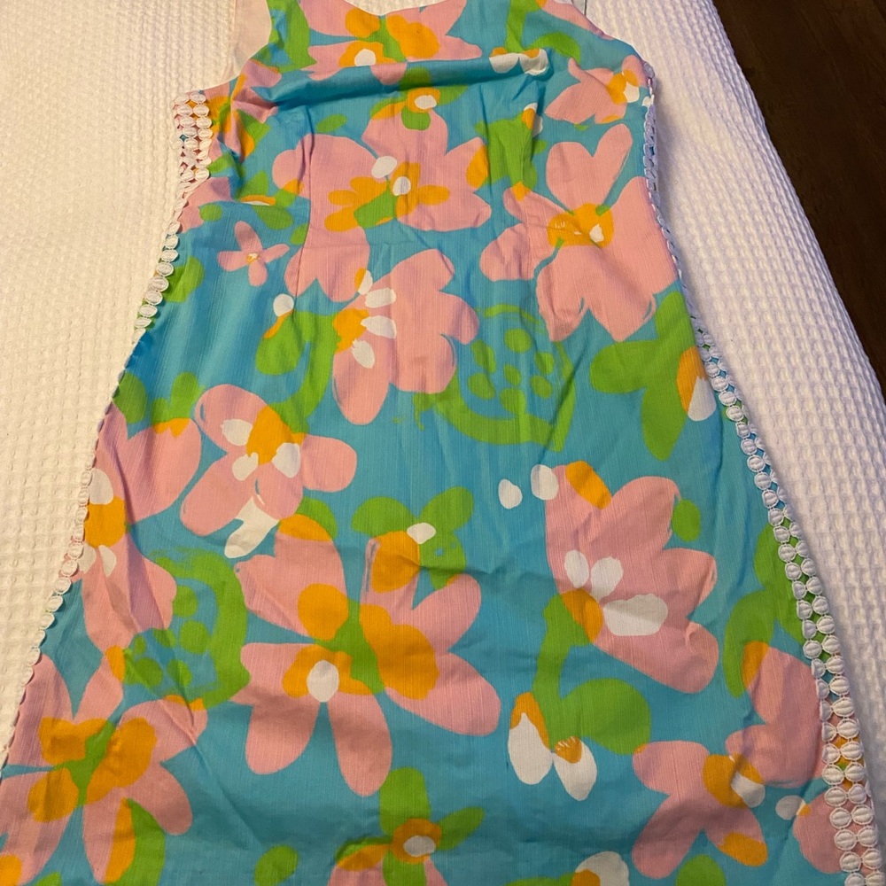 Lilly Pulitzer Floral Mini Dress - Blue, Pink, Green